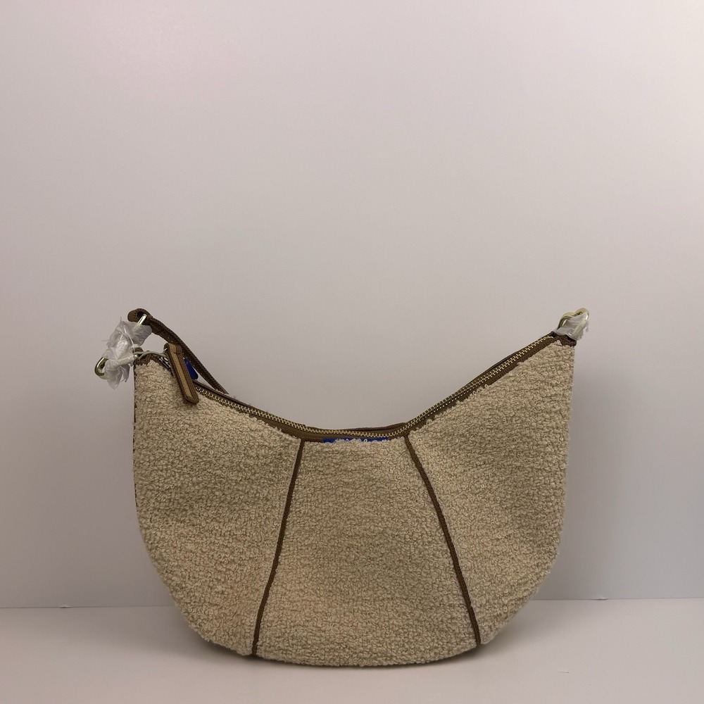 Rothy's The Crescent Bag Honeybun Boucle Sherpa 169-007 New With Box